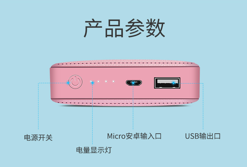 Sạc pin nhỏ và dễ thương vivo Huawei oppo Điện thoại di động Apple thông qua siêu mỏng di động sạc nhanh nữ di động