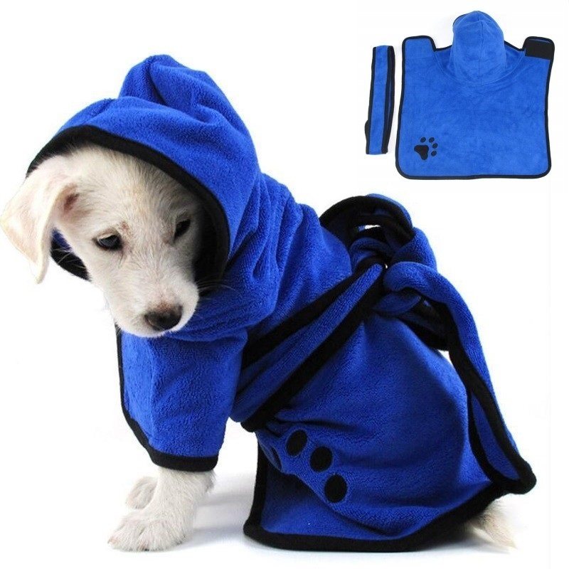 Fiber Pet Absorbent Bath Towel Dog Bathrobe Cat Bath Towel Small, Medium and Large Dog Golden Retriever Pet Bath Towel