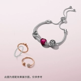 Pandora, кольцо, серебро 925 пробы, простой и элегантный дизайн, подарок на день рождения