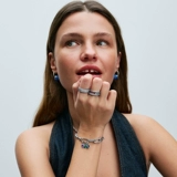 Pandora, ювелирный шарм, универсальные серьги, серебро 925 пробы, простой и элегантный дизайн, подарок на день рождения