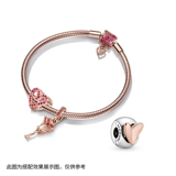 Сердце любви Пандора Рука без силикона, фиксируемого клипа DIY, бисера, подарок