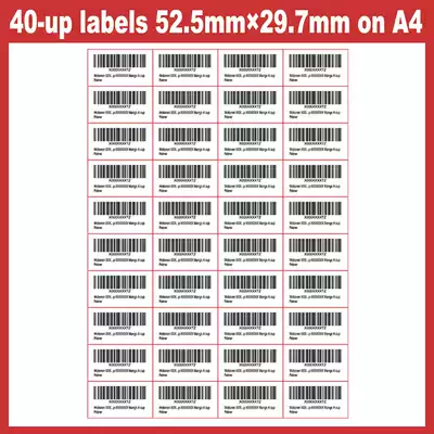 Amazon FBA label generation printing A4 Self-adhesive matte label generation printing amazon outer box SKU barcode