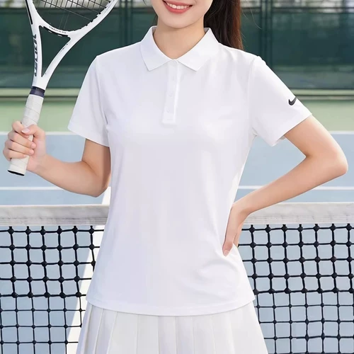 Nike, теннисная белая футболка polo, короткий рукав, официальный продукт