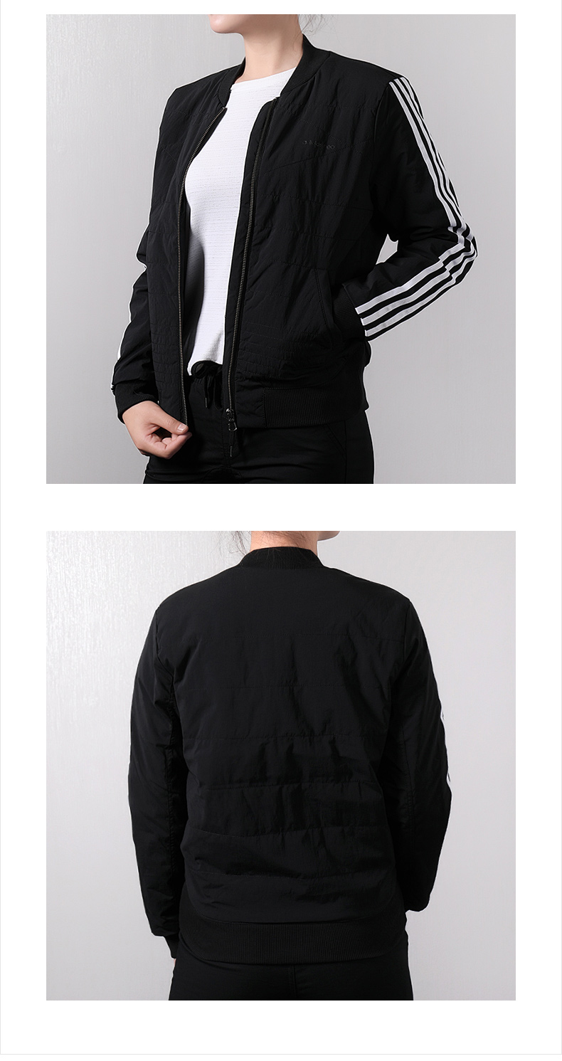 Bộ đồ cotton nữ Adidas Neo 2018 mùa thu mới áo khoác thể thao đồng phục bóng chày áo ấm DM4438 áo phao lông vũ trẻ em