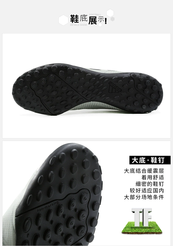 Giày bóng đá Adidas / Adidas mùa thu 2018 giày nam mới nhẹ giày đế thấp