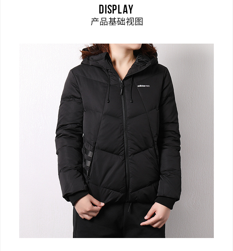 Adidas Adidas down jacket nữ 2018 mùa đông mới ấm nhẹ áo cotton ngắn DM2038 - Thể thao xuống áo khoác —