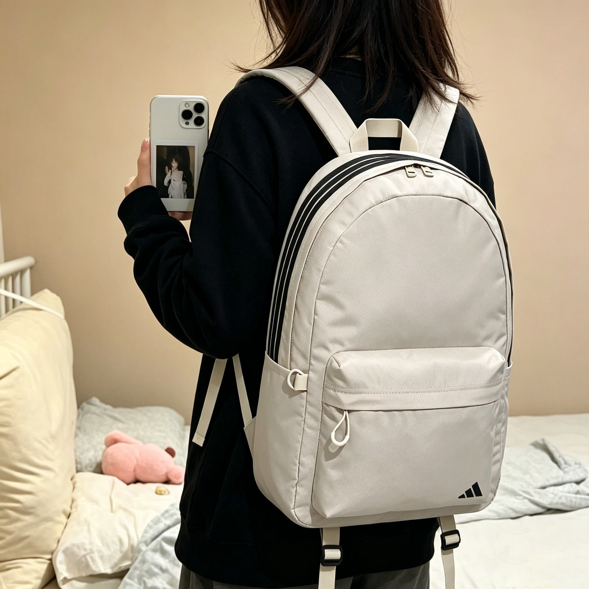 Inter丨Adidas large-capacity backpack men's bag women's bag summer sports bag student school bag casual backpack
