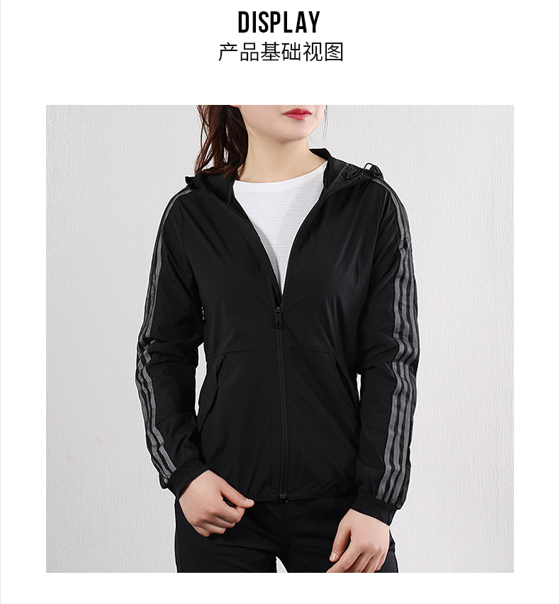 Áo khoác Adidas Adidas nữ mùa hè 2019 áo mới áo khoác thể thao ba sọc DY8687 - Áo khoác thể thao / áo khoác áo khoác nữ lining