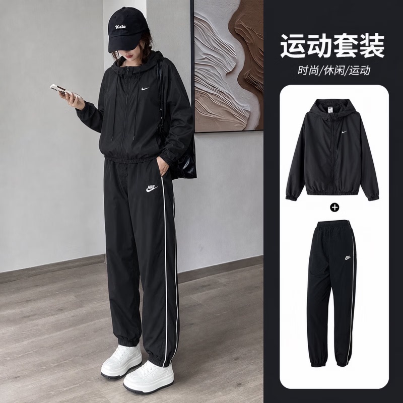 In-Ter | Nike Women's Sports Suit Autumn New Running Hooded Jacket Casual Jogger Pants In-Ter | Nike Women's Sports Suit Autumn New Running Hooded Jacket Casual Jogger Pants