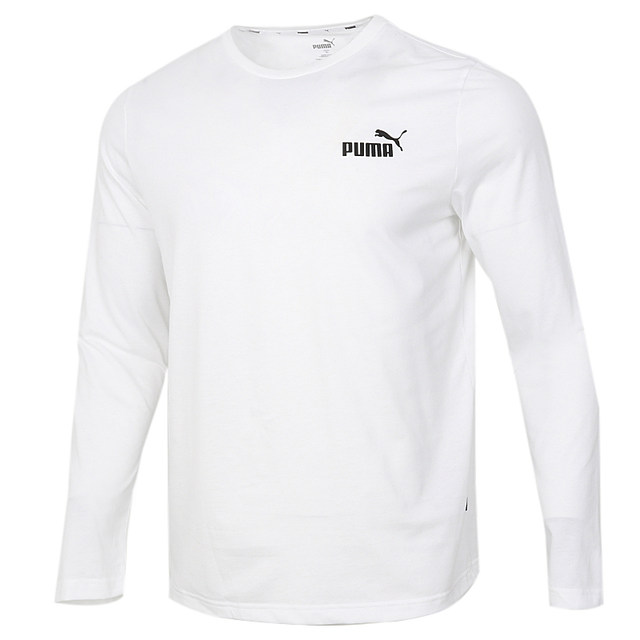 PUMA Thin Sweatshirt Men's Long Sleeve 2024 Summer New Sportswear Pullover Running T-Shirt 845924