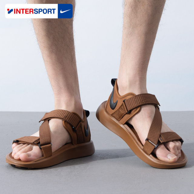 NIKE Nike Sandals ເກີບຜູ້ຊາຍ 2024 Summer ໃຫມ່ເກີບຫາດຊາຍກາງແຈ້ງ breathable ເກີບບາດເຈັບແລະເກີບກິລາ DJ6605