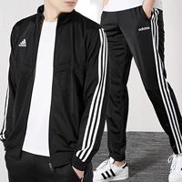 Adidas suit nam 2019 hè mới áo sơ mi nam thể thao áo khoác rộng chạy mặc giản dị - Thể thao sau bộ đồ the thao nữ adidas