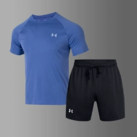 Шорты, спортивный костюм, синий черный комплект