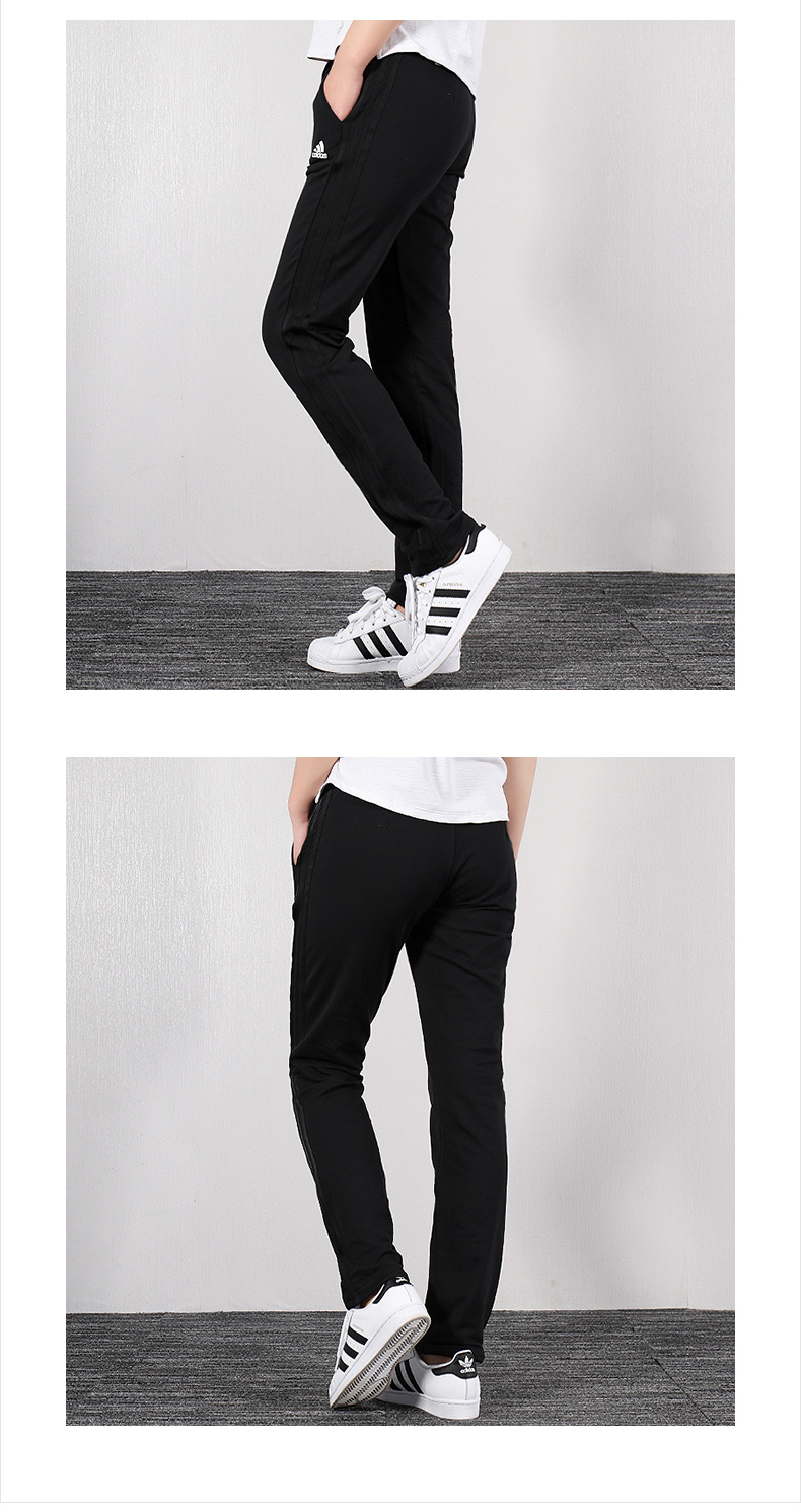 Bộ đồ thể thao nữ Adidas 2019 mới thể thao thoáng khí giản dị tay ngắn chạy bộ quần thẳng DZ8265 - Thể thao sau quần adidas