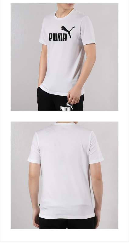 PUMA Hummer đôi tay áo ngắn 2019 hè mới Áo thể thao nữ từ bi mới nửa áo thun rộng tay - Áo phông thể thao
