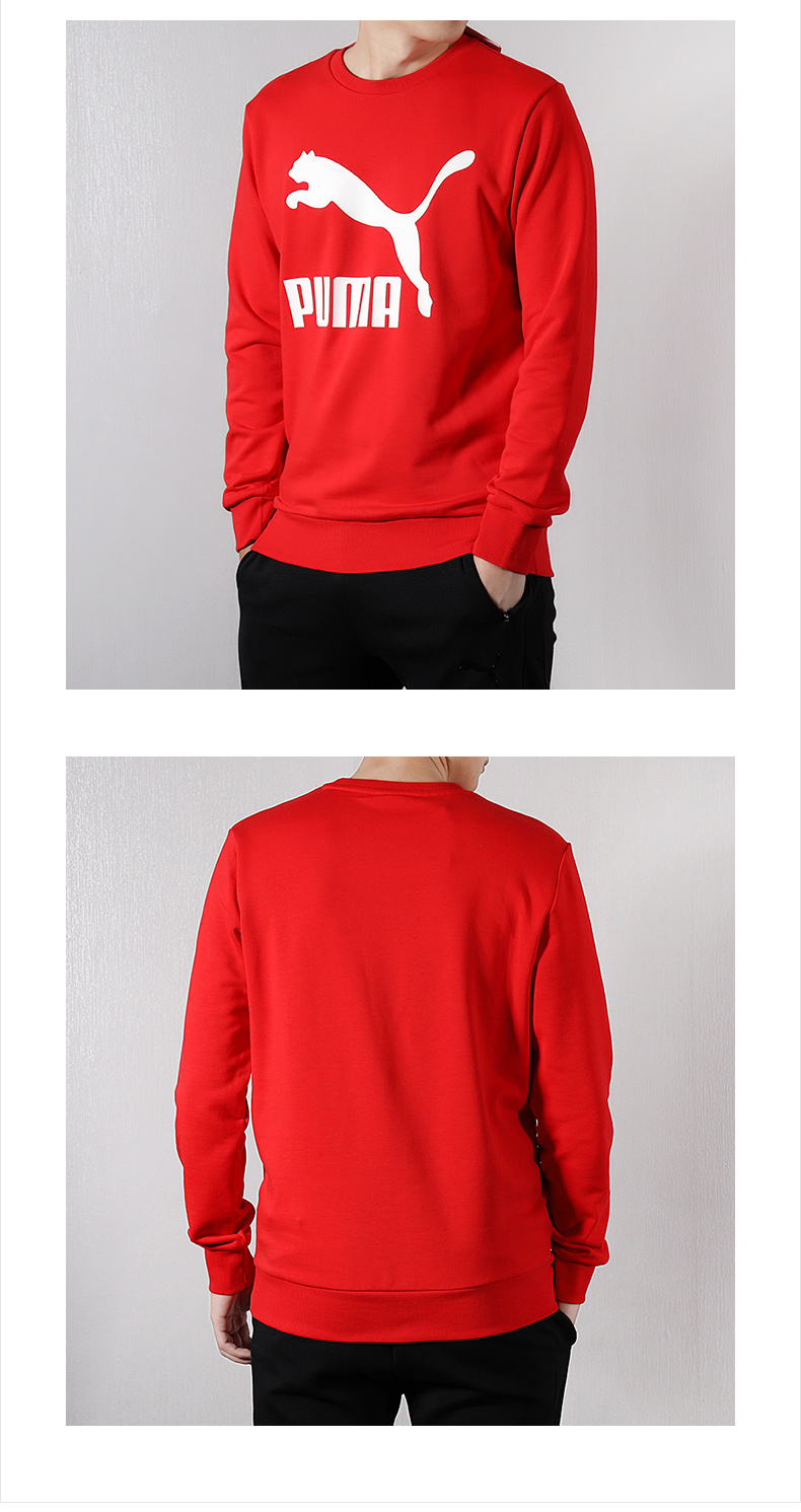 PUMA 彪马 卫 2019 xuân mới quần thể thao nam cổ tròn áo khoác rộng - Thể thao lông cừu / jumper áo hoodie nữ dày
