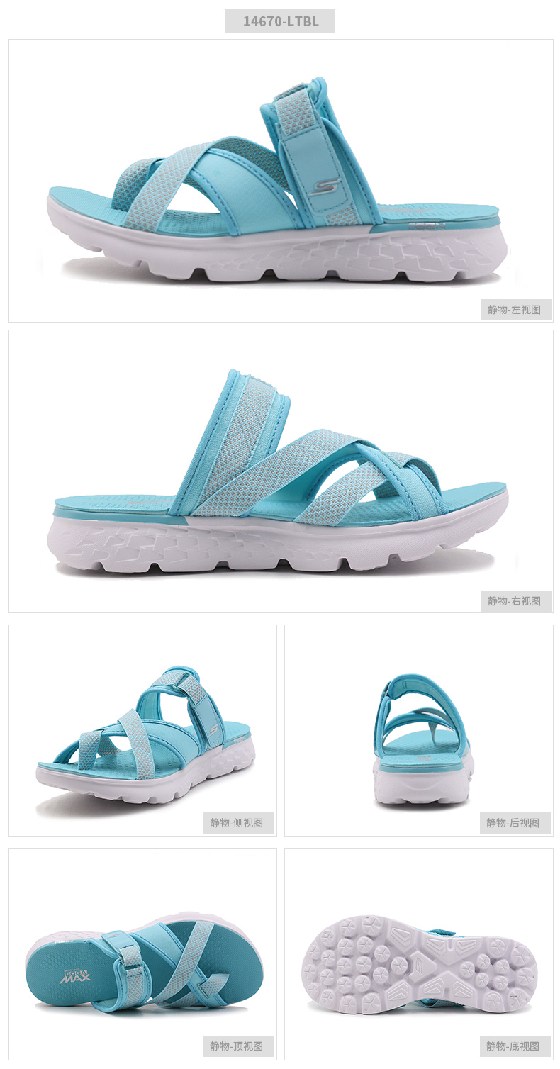 Skechers SKECHER giày của phụ nữ in thể thao giản dị dép chống trượt chịu mài mòn breathable dép bãi biển 14670 dép quai hậu nam adidas