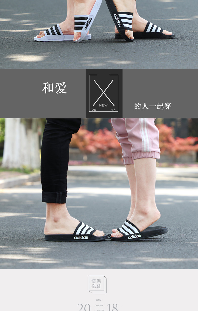 Giày Adidas Adidas nam sandal 2018 mùa thu mới giày đi biển thông thường giày thể thao AQ1701 dép thể thao