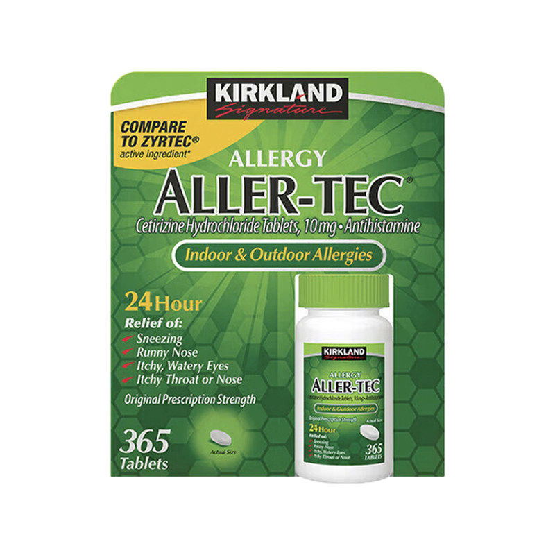 美国Kirkland柯克兰AllerClear：365粒舒缓过敏症状，全年无忧！🌿💊-线下代购-淘宝百科网