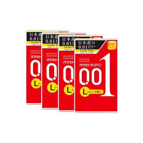 Okamoto 001 презерватив японского ультра -ультра -тонкого взрослого Официальный флагманский магазин 3 установлен*4 коробки для увеличения размера презервативов