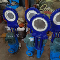 Manufacturer produces PZ273TC-10C electro-hydraulic ceramic knife gate valve wear-resistant mud sewage gate valve