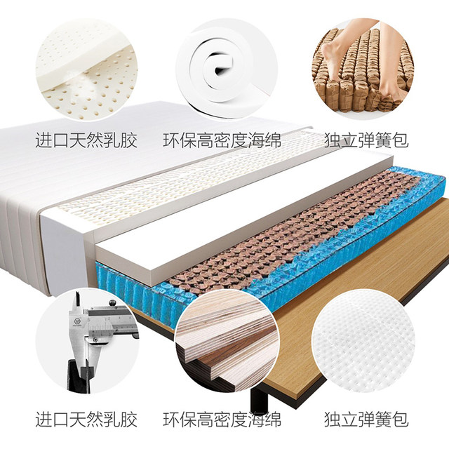 ການຍົກຕຽງໄຟຟ້າອັດສະລິຍະ mattress multi-functional zero-pressure auto fully massage master bedroom double bed bed