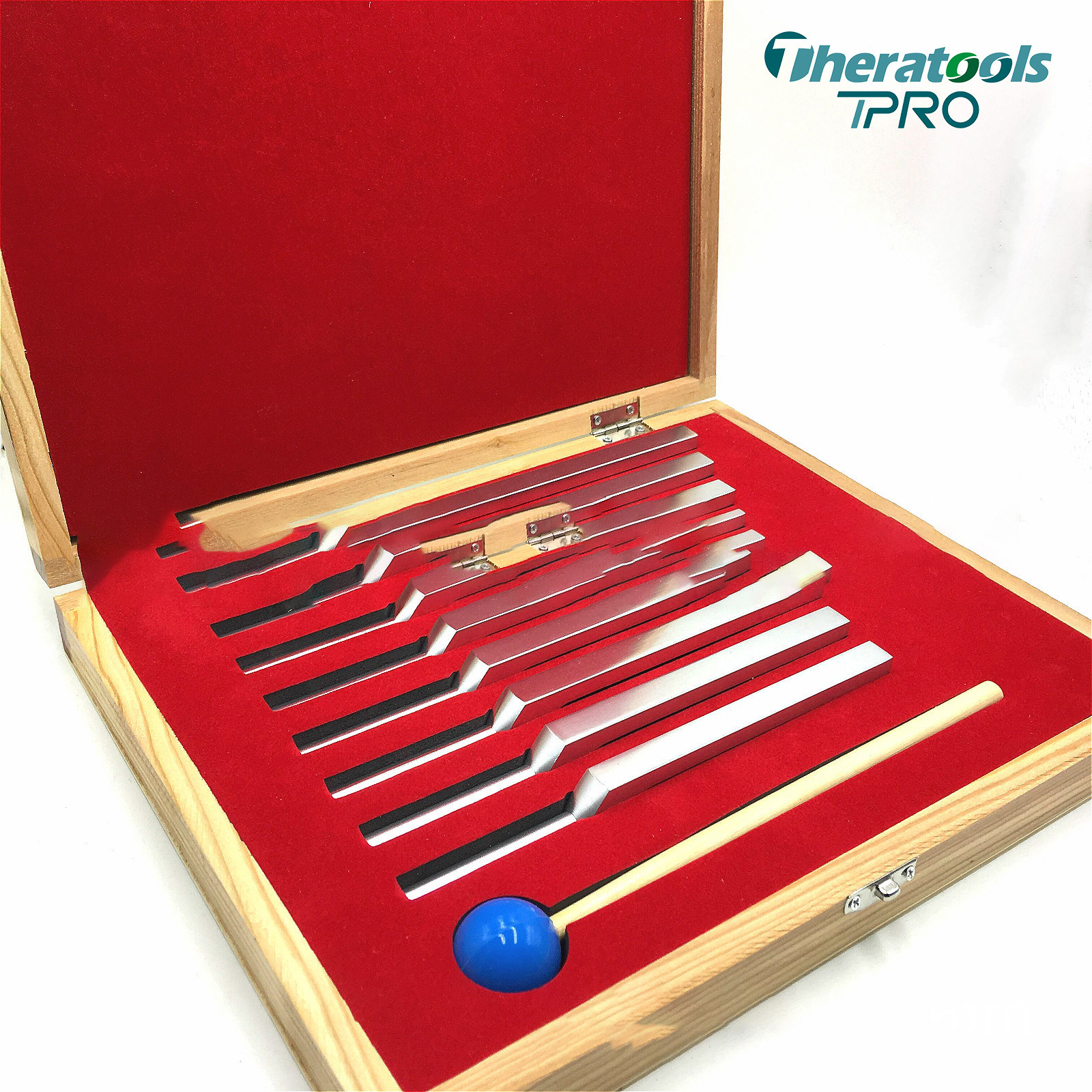 Aluminum alloy tuning fork 8 combination set gift box teaching steel auditory hearing nerve diagnosis and treatment evaluation