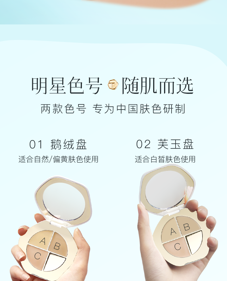 【中國直郵】 彩棠 旅行裝組組合 妝前乳5克遮瑕盤小樣持妝粉底試色卡氣墊