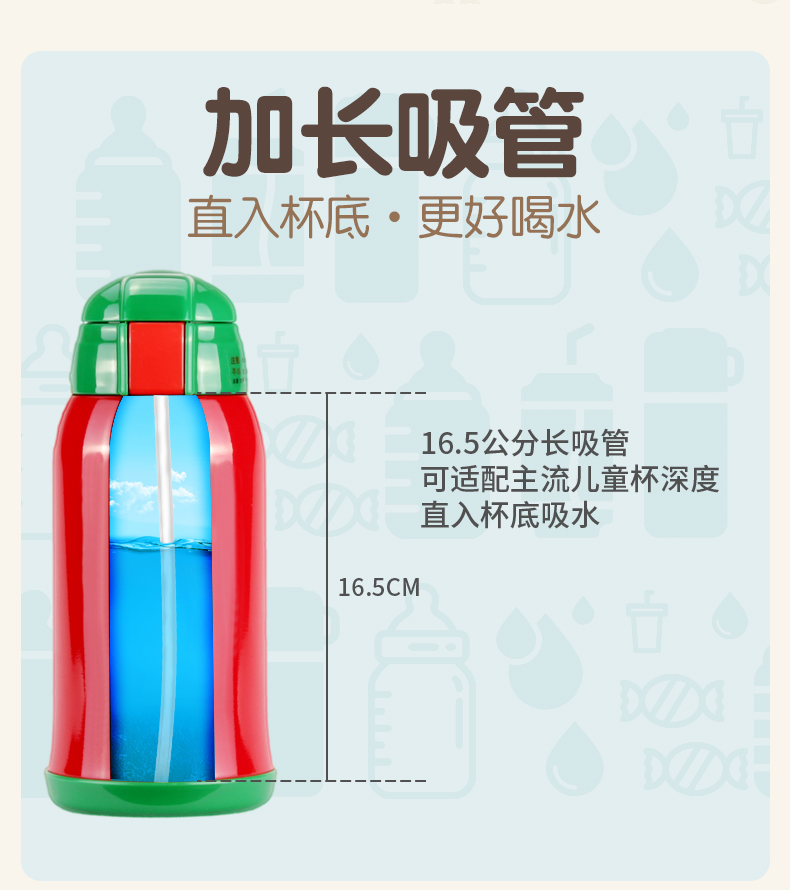 Trẻ em cốc bìa rơm phụ kiện phổ quát trẻ em vòi phun cốc che rơm bàn chải gấu Bens cup gạc cốc bình đựng nước thủy tinh lock&lock