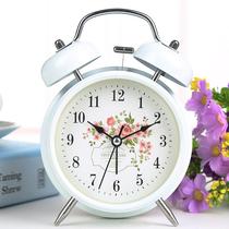 Office clock brief Clocks Alarm Bells Desktop Learning Students Small Alarm Clock Creative Pendulum for the elderly girl fans