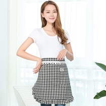 Apron Home Adult Kitchen Short Apron Korean Fashion Beautiful Lace Half Apron Women