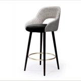 Столковое деревянное кресло Американское кожаное кресло современное минималистское переднее кресло высокие батончики и стулья