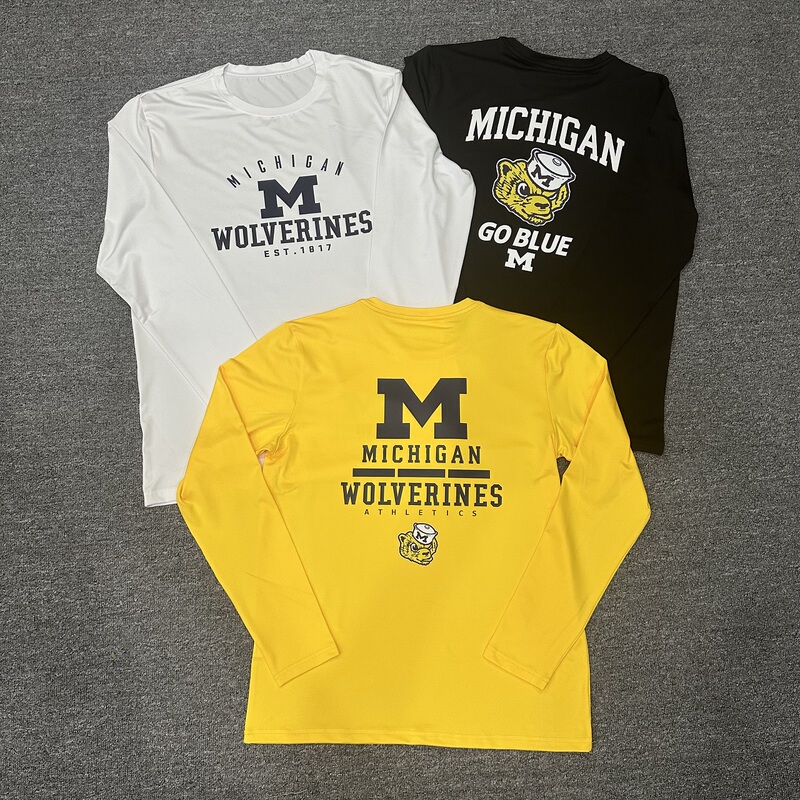 Basketball College League American Quick-Drying Shooting Training Uniform North Carolina Duke Michigan Fitness Running Sports Long-Sleeved
