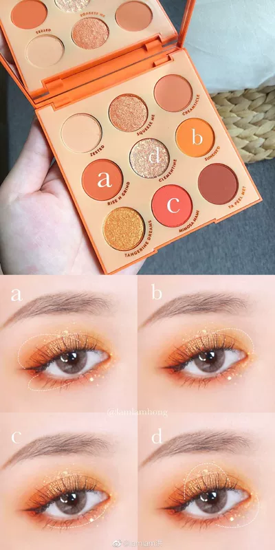 Colourpop Karaoke colorpop cam soda khay mắt màu cam Orange You Glad - Bóng mắt