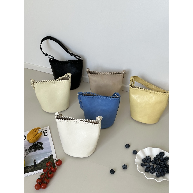 Bamboo Shoot Meow Meow Candy Color Ins Style Single Shoulder Bucket Bag 2026 New Korean Style Compact Lightweight Commuter Crossbody Bag