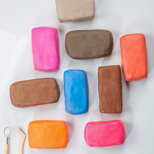 Глина для раннего возраста ручной работы, желтый комплект, без сушки в лампе