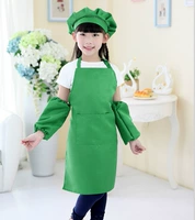 Зеленый фартук, шапка, комплект