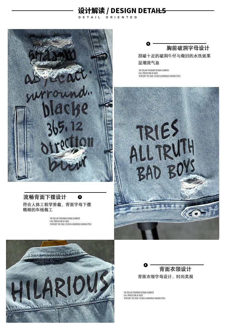 Mùa xuân denim vest nam mỏng lỗ xu hướng vest Phiên bản Hàn Quốc của áo vest không tay vest - Dệt kim Vest áo vest nam hàn quốc