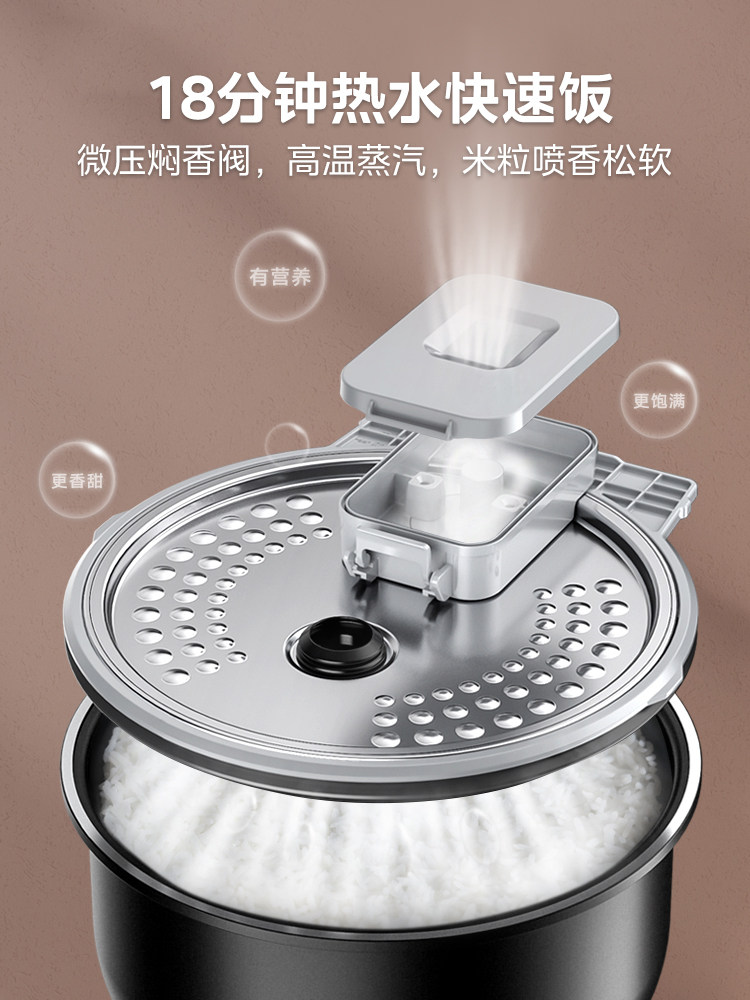 Midea Rice Cooker 3L Household Rice Cooker Smart Cooking Small Multi-Function Liter 2-6 People Quick Cooking Genuine 705t