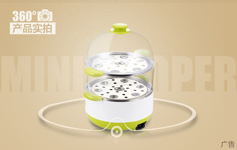 nồi mini nấu mì Midea / beauty MZ-SYH18-2A nồi cơm điện đôi inox mini nồi hấp điện đa năng nồi hấp nhỏ lẩu mini