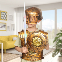 Child Luminous Knife Sword Toy Bow Shield Treasure Sword Imitation Ancient Soldier Instrumental Boy Toy Suit Festival Performance Props