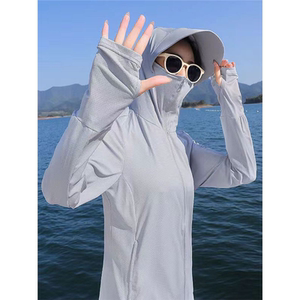 Ice Silk Sun Protection Clothing for Women, Anti-Uv Outdoor Driving Sun Protection Clothing, Summer Long-Sleeved Thin Coat, New Breathable Outer Wear