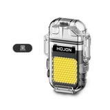 Электронная двухдуговая дорожная ветрозащитная зажигалка с зарядкой, водонепроницаемый креативный трендовый светильник, для ночного освещения