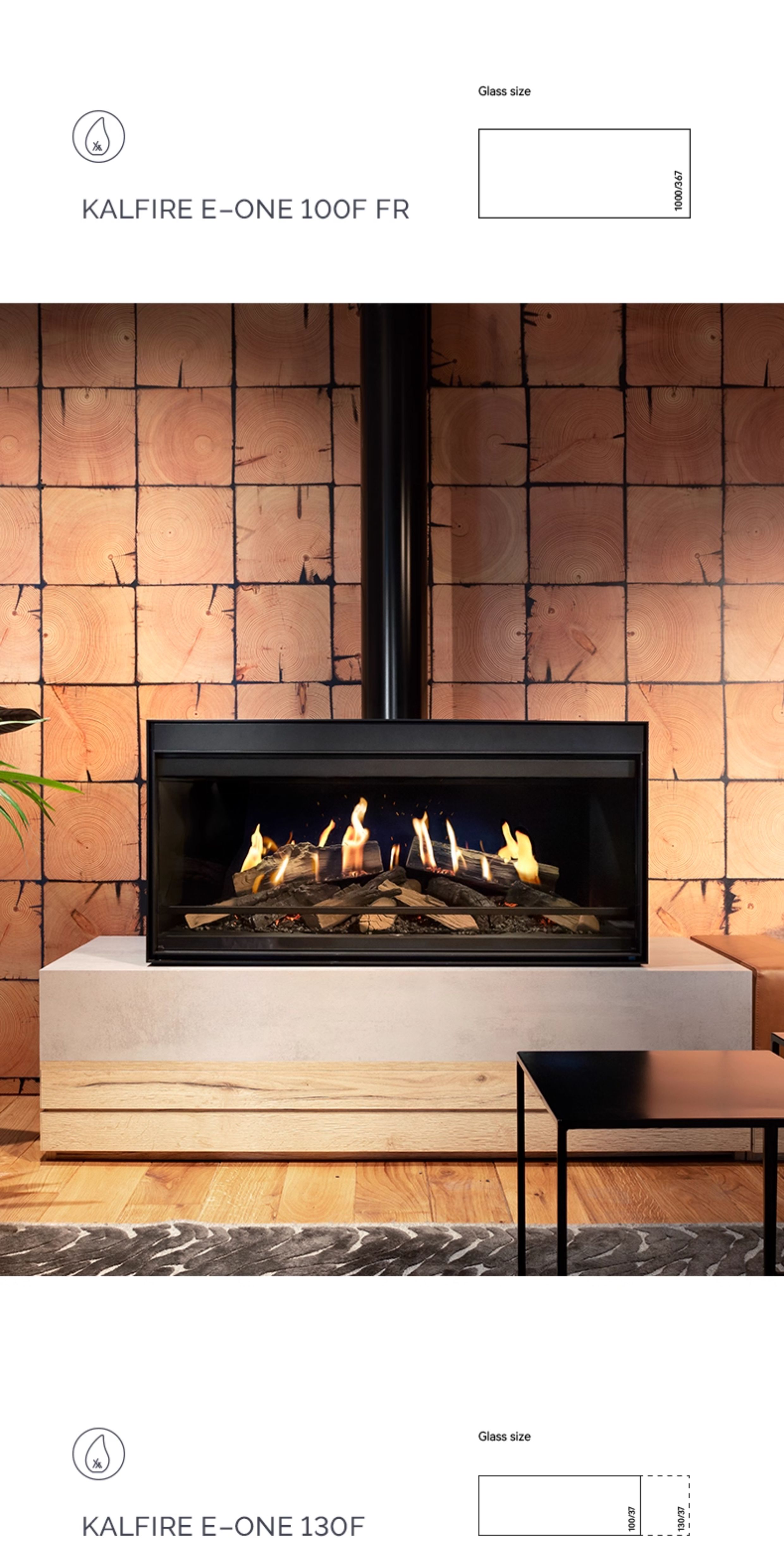 Kalfire E-one F Single-Sided Electric Fireplace — Product Details 7