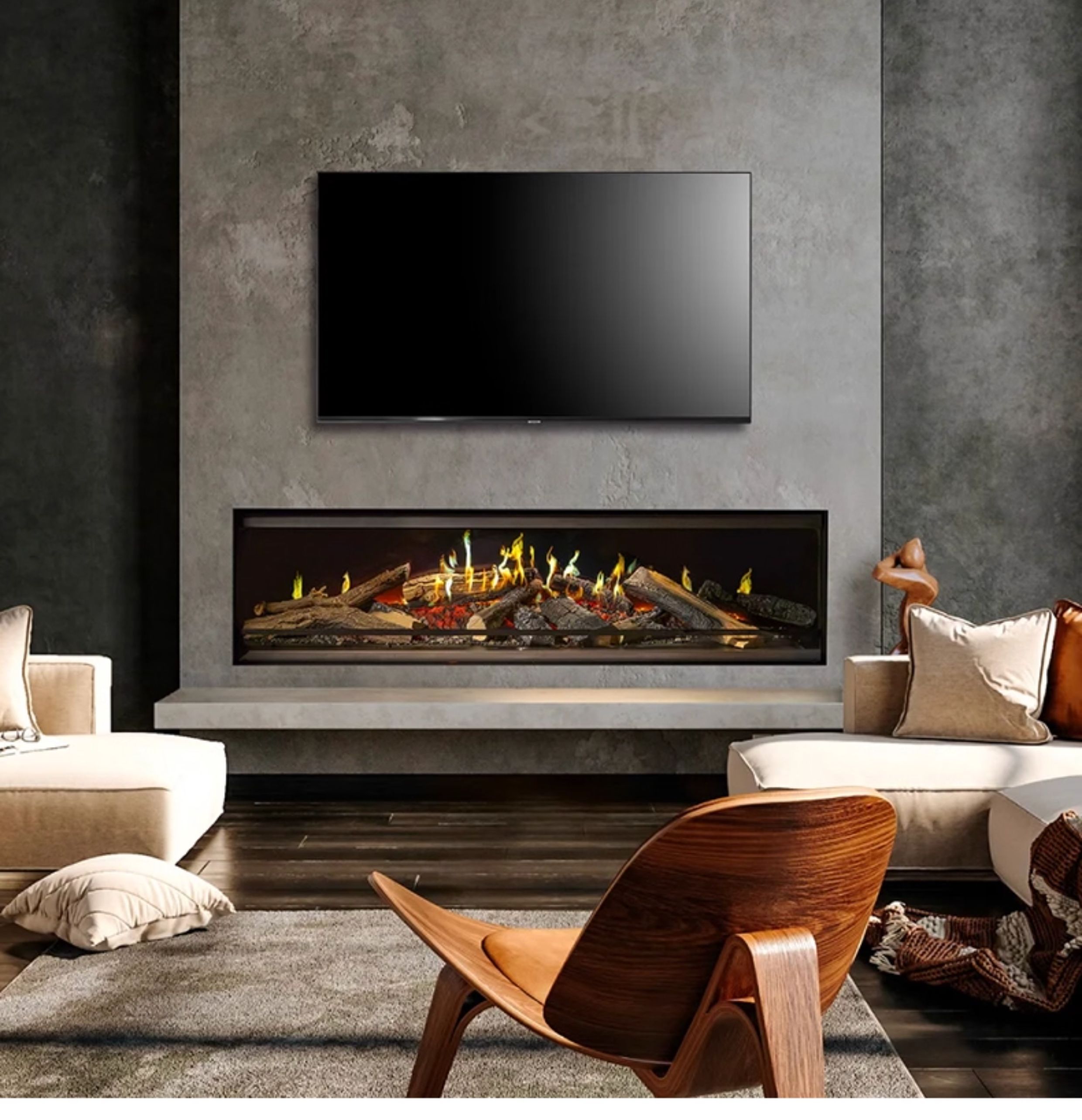 Kalfire E-one F Single-Sided Electric Fireplace — Product Details 9