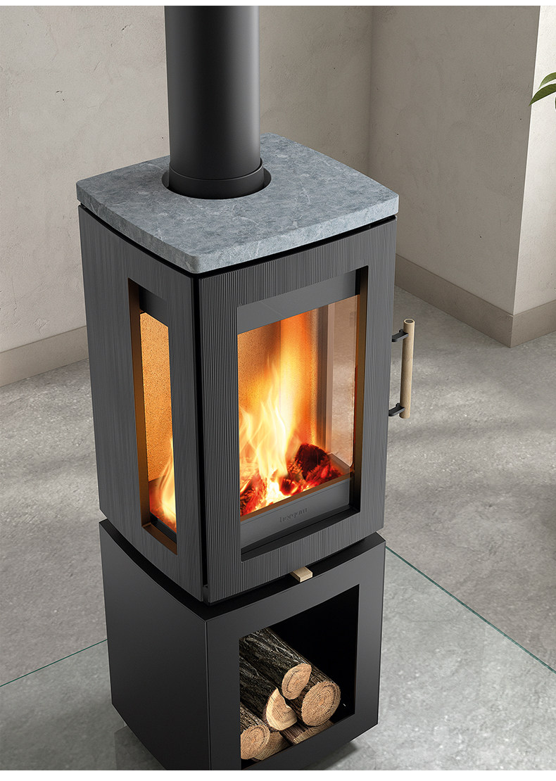Hergom GLOW Chimenea de leña, independiente — Detalles del producto 25
