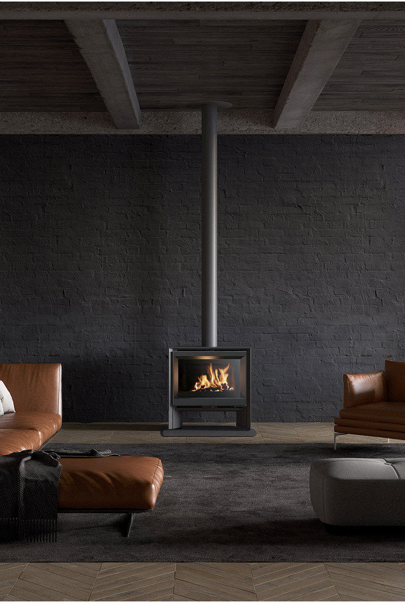 Stûv 6 Chimenea de leña, independiente — Detalles del producto 5