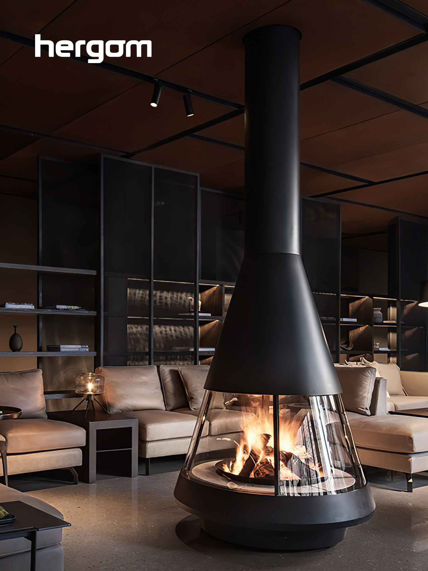 Hergom MALLORCA Wood-Burning Fireplace