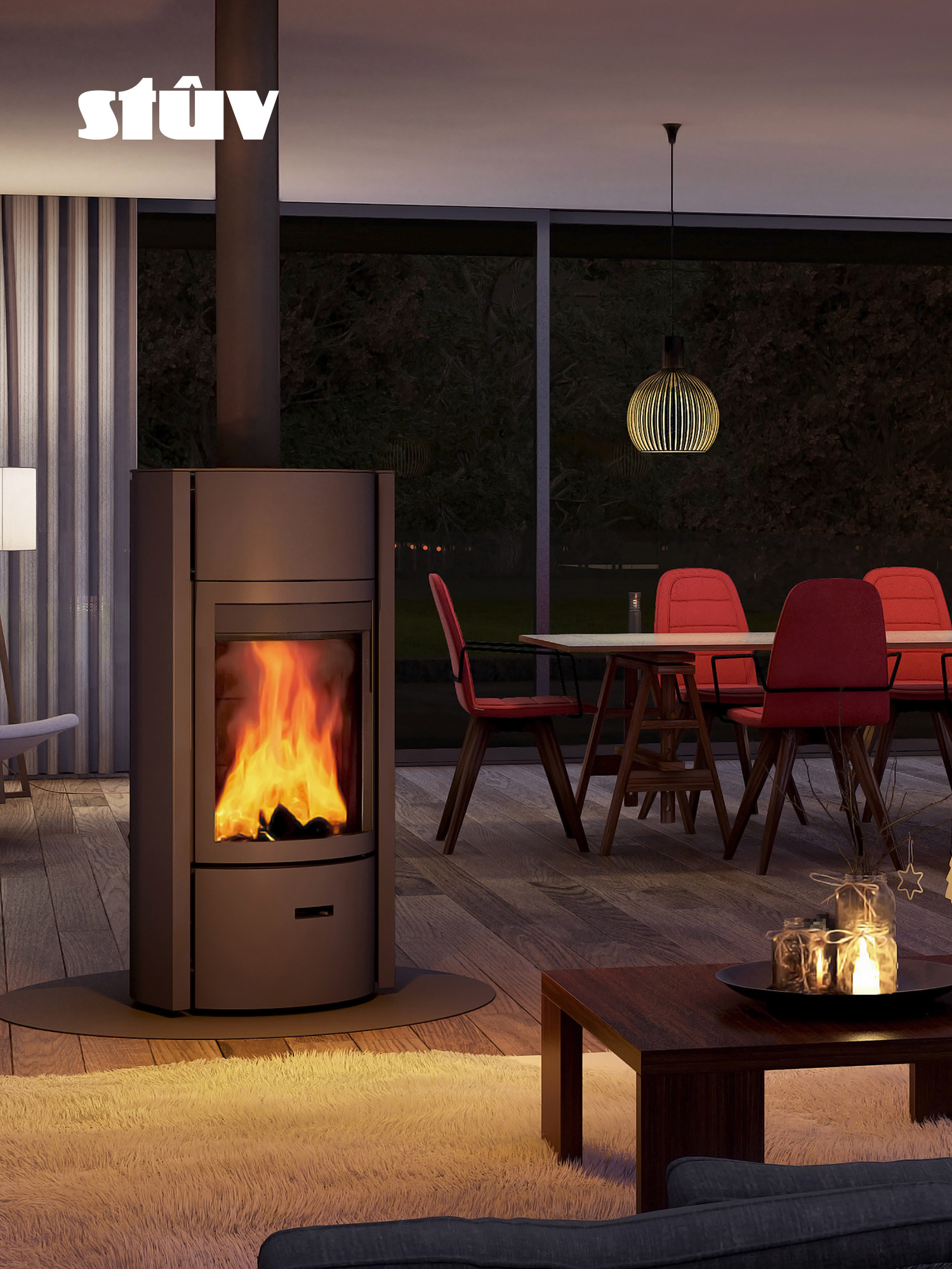 Stûv 30 Chimenea de leña, empotrable 3