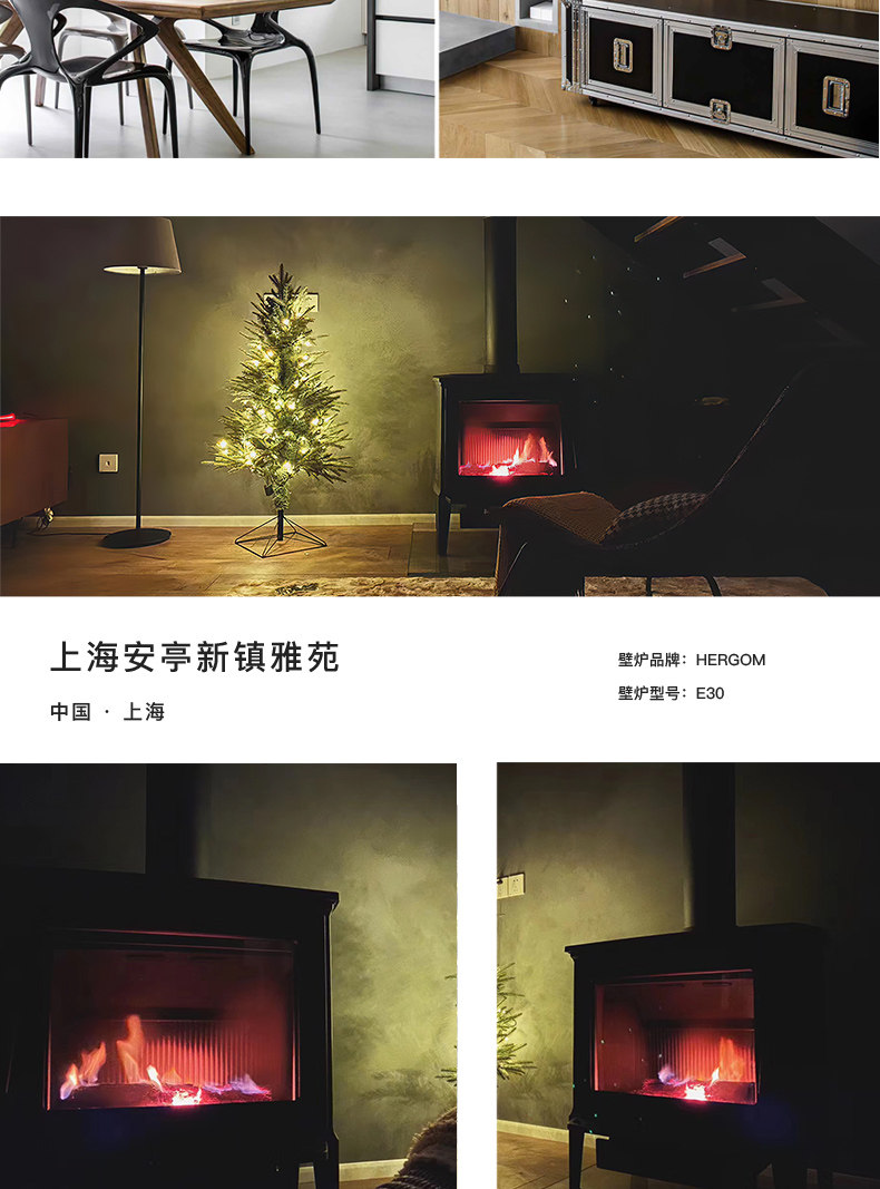 Hergom E20 Chimenea de leña, independiente — Detalles del producto 35